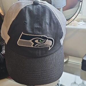 Seahawks Team Apparel Gray and White Sparkle Hat